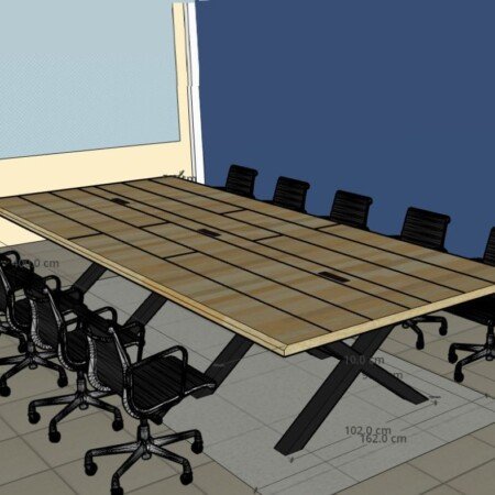 Render Mesa de junta 12 lugares