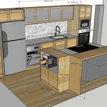 Render de cocina modular alt="Render de cocina modular"